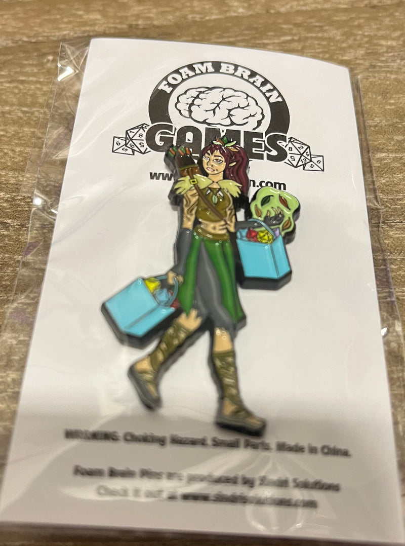 Foam Brain: Shopping Druid Pin Stickers, Pins & Patches Foam Brain Games