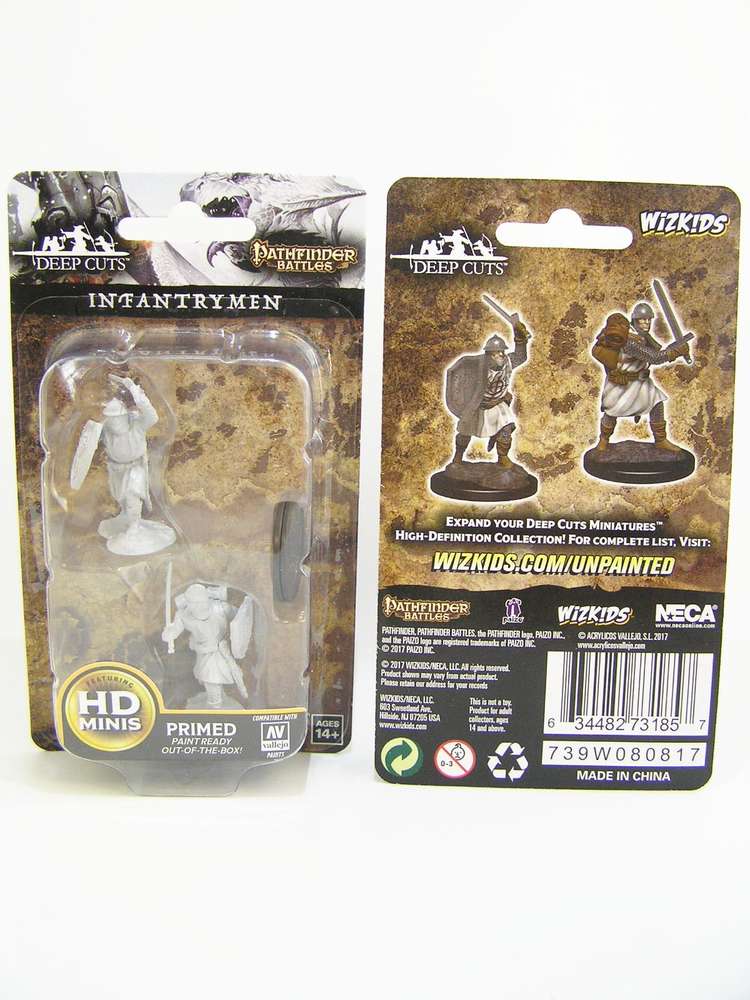 Pathfinder Battles Miniatures: W4 Infantrymen RPG Miniatures WizKids   