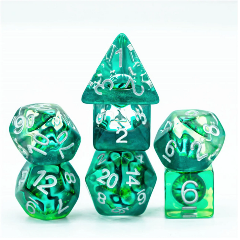 Foam Brain Games: Jade Dragon Eye 7-Die Set Dice & Gaming Accessories Foam Brain Games