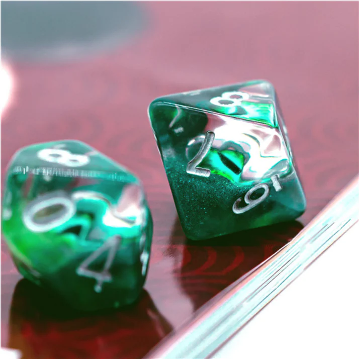Foam Brain Games: Jade Dragon Eye 7-Die Set Dice & Gaming Accessories Foam Brain Games