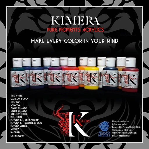 Kimera Kolors – Pure Pigments Set: Kimera Kolors Paint, Tools and Bases Pegaso Models   