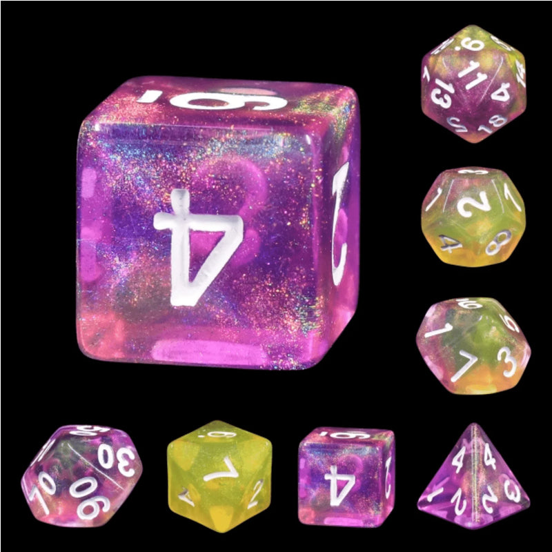 Foam Brain Games: Lemon Jelly 7-Die Set Dice & Gaming Accessories Foam Brain Games