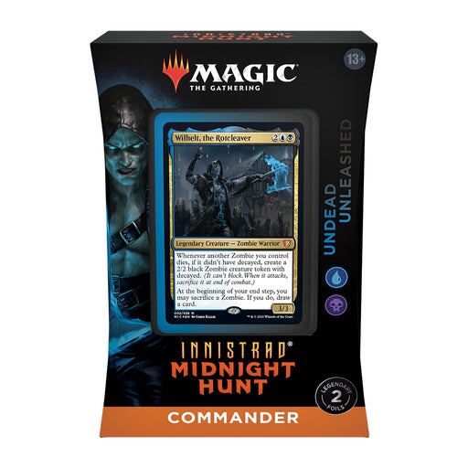MTG Innistrad: Midnight Hunt Commander Deck - Undead Unleashed MTG Sealed Wizards of the Coast   