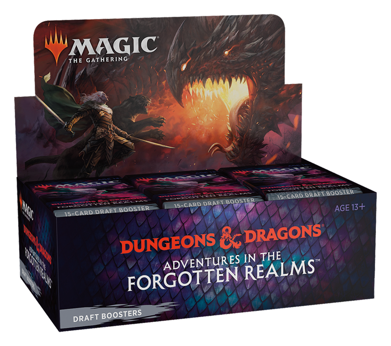 MTG Adventures In The Forgotten Realms Draft Booster Box MTG Sealed Wizards of the Coast   