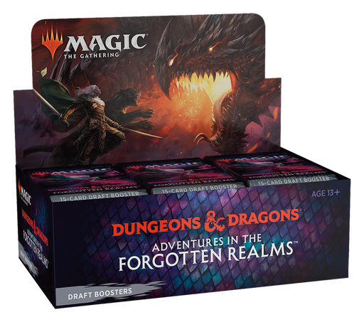 MTG Adventures In The Forgotten Realms Draft Booster Box MTG Sealed Wizards of the Coast   