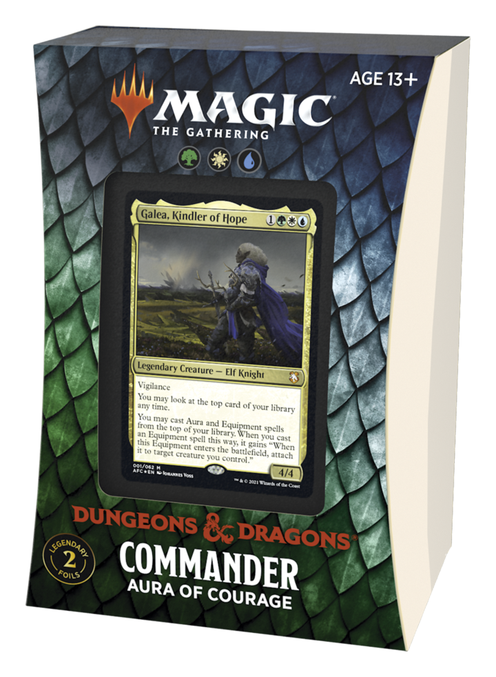 MTG Adventures in the Forgotten Realms Commander: Aura of Courage MTG Sealed Wizards of the Coast   