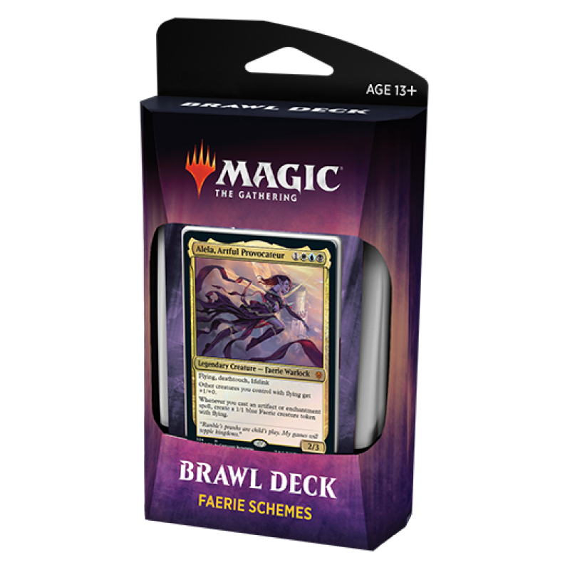 MTG Throne Of Eldraine Brawl Deck - Faerie Schemes MTG Sealed Wizards of the Coast   