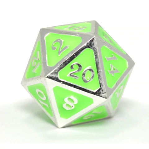 Die Hard Dice: AfterDark Mythica Neon Rave Dire d20 Dice & Gaming Accessories Die Hard Dice