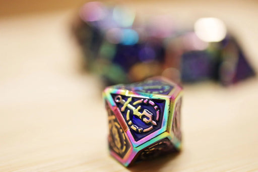 Foam Brain Games: Oceanus Treasure Sword 7-Die Set (Metal) Dice & Gaming Accessories Foam Brain Games