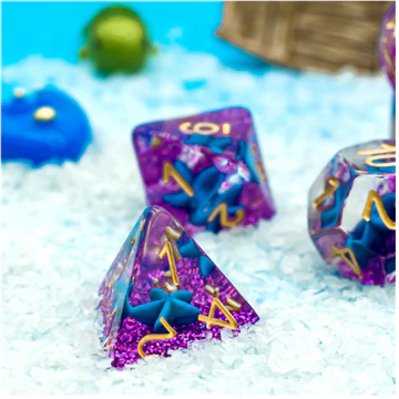 Foam Brain Games: Otherworldy Starfish 7-Die Set Dice & Gaming Accessories Foam Brain Games