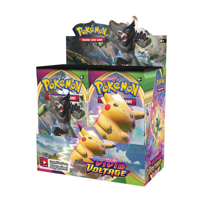 Pokémon TCG Sword & Shield - Vivid Voltage Booster Box  The Pokémon Company Pokémon Sealed Taps Games Edmonton Alberta