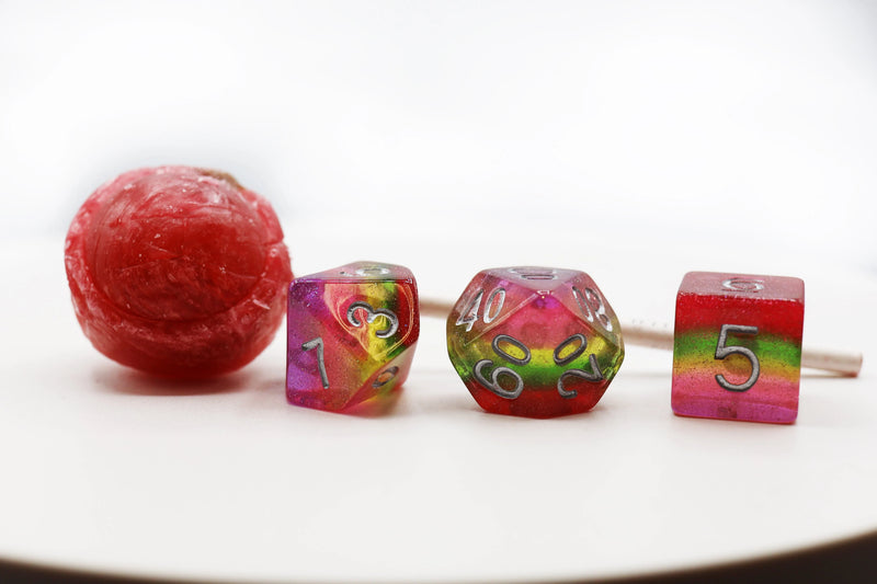 Foam Brain Games: Pastel Lollipop 7-Die Set Dice & Gaming Accessories Foam Brain Games
