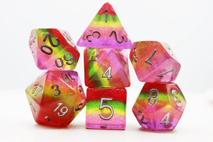 Foam Brain Games: Pastel Lollipop 7-Die Set Dice & Gaming Accessories Foam Brain Games