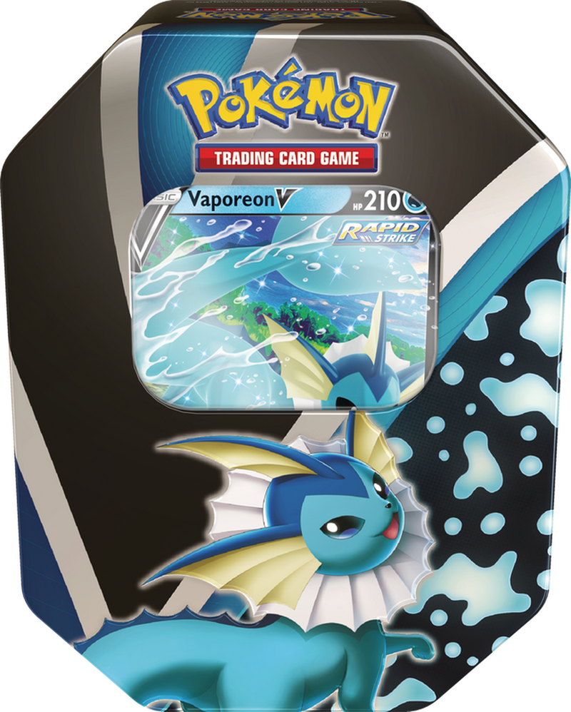 Pokémon Eeevee Evolutions V Tin - Vaporeon V Pokemon Sealed The Pokémon Company   