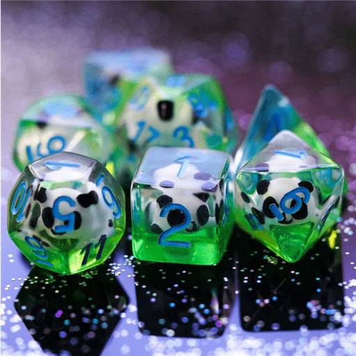 Foam Brain Games: Panda 7-Die Set Dice & Gaming Accessories Foam Brain Games