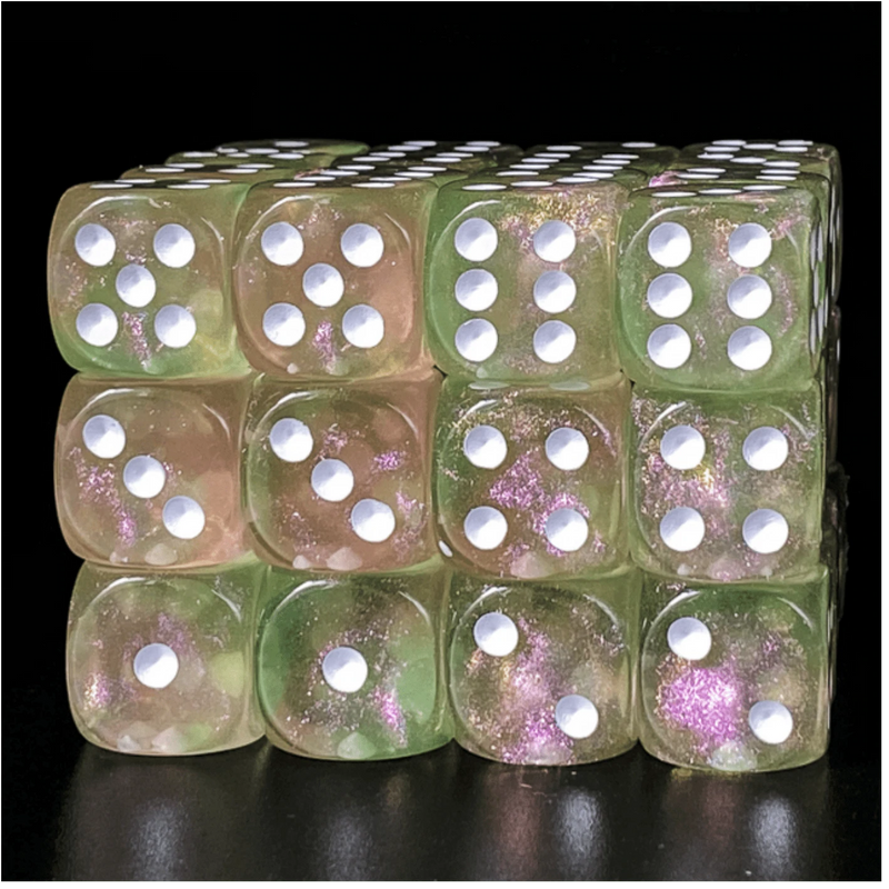 Foam Brain Games: Parisian Spring 12Ct D6 Dice & Gaming Accessories Foam Brain Games