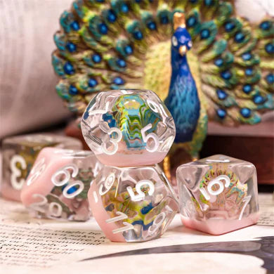 Foam Brain Games: Peacock 7-Die Set Dice & Gaming Accessories Foam Brain Games