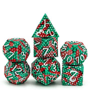 Foam Brain Games: Pit Viper Dragon Scale 7-Die Set (Metal) Dice & Gaming Accessories Foam Brain Games