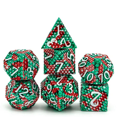 Foam Brain Games: Pit Viper Dragon Scale 7-Die Set (Metal) Dice & Gaming Accessories Foam Brain Games