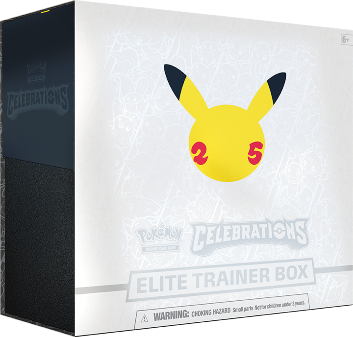 Pokémon TCG Celebrations Elite Trainer Box  The Pokémon Company Pokémon Sealed Taps Games Edmonton Alberta