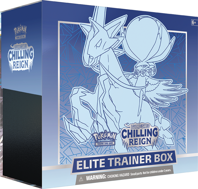 Chilling Reign Elite Trainer Box - Ice Rider Calyrex  The Pokemon Company Pokémon Sealed Taps Games Edmonton Alberta