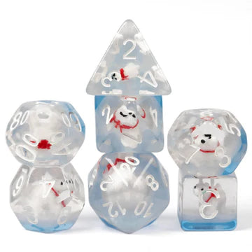 Foam Brain Games: Polar Bear 7-Die Set Dice & Gaming Accessories Foam Brain Games
