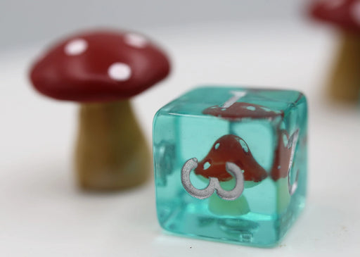Foam Brain Games: Power Up Mushroom 7-Die Set Dice & Gaming Accessories Foam Brain Games