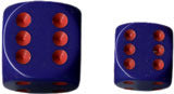 Chessex: Purple/Red Opaque 12Ct D6 Dice Set: 16mm Dice & Gaming Accessories Chessex