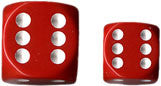 Chessex: Red/White Opaque 12Ct D6 Dice Set: 16mm Dice & Gaming Accessories Chessex