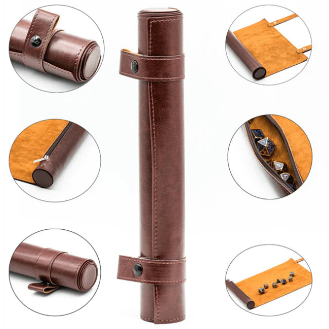 Foam Brain Games: Red Roll Up Leatherette Dice Mat Dice & Gaming Accessories Foam Brain Games