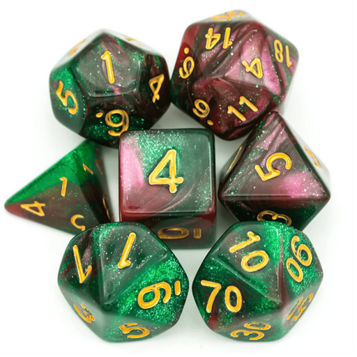 Foam Brain Games: Rose Garden 7-Die Set Dice & Gaming Accessories Foam Brain Games