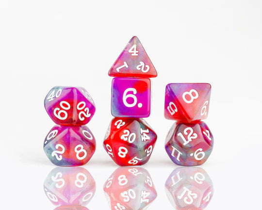Sirius Dice: 7-Die Dice Set - Dragonfruit Dice & Gaming Accessories Sirius Dice