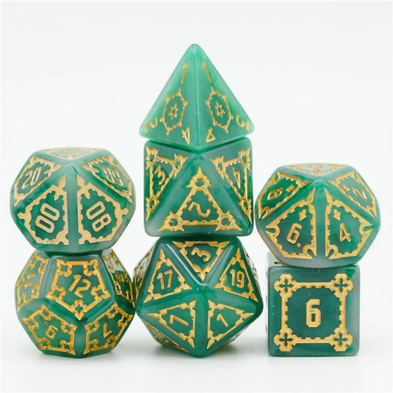 Foam Brain Games: Huge Green Castle 7-Die Set Dice & Gaming Accessories Foam Brain Games