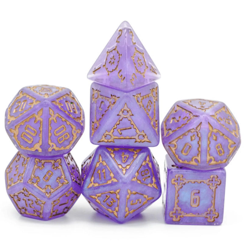 Foam Brain Games: Huge Purple Castle 7-Die Set Dice & Gaming Accessories Foam Brain Games