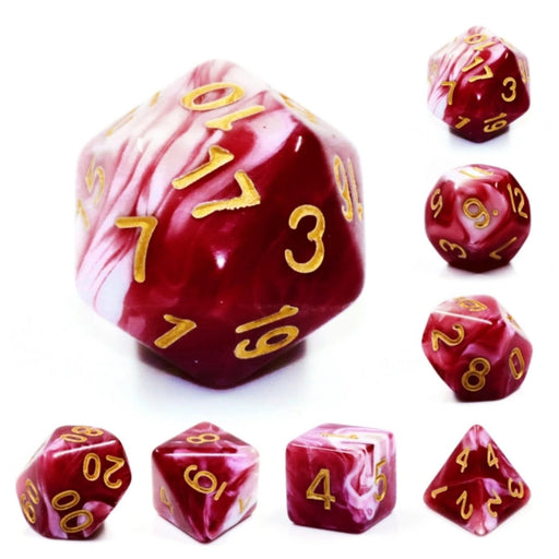 Foam Brain Games Cherry Cream 7-Die Set Dice & Gaming Accessories Foam Brain Games