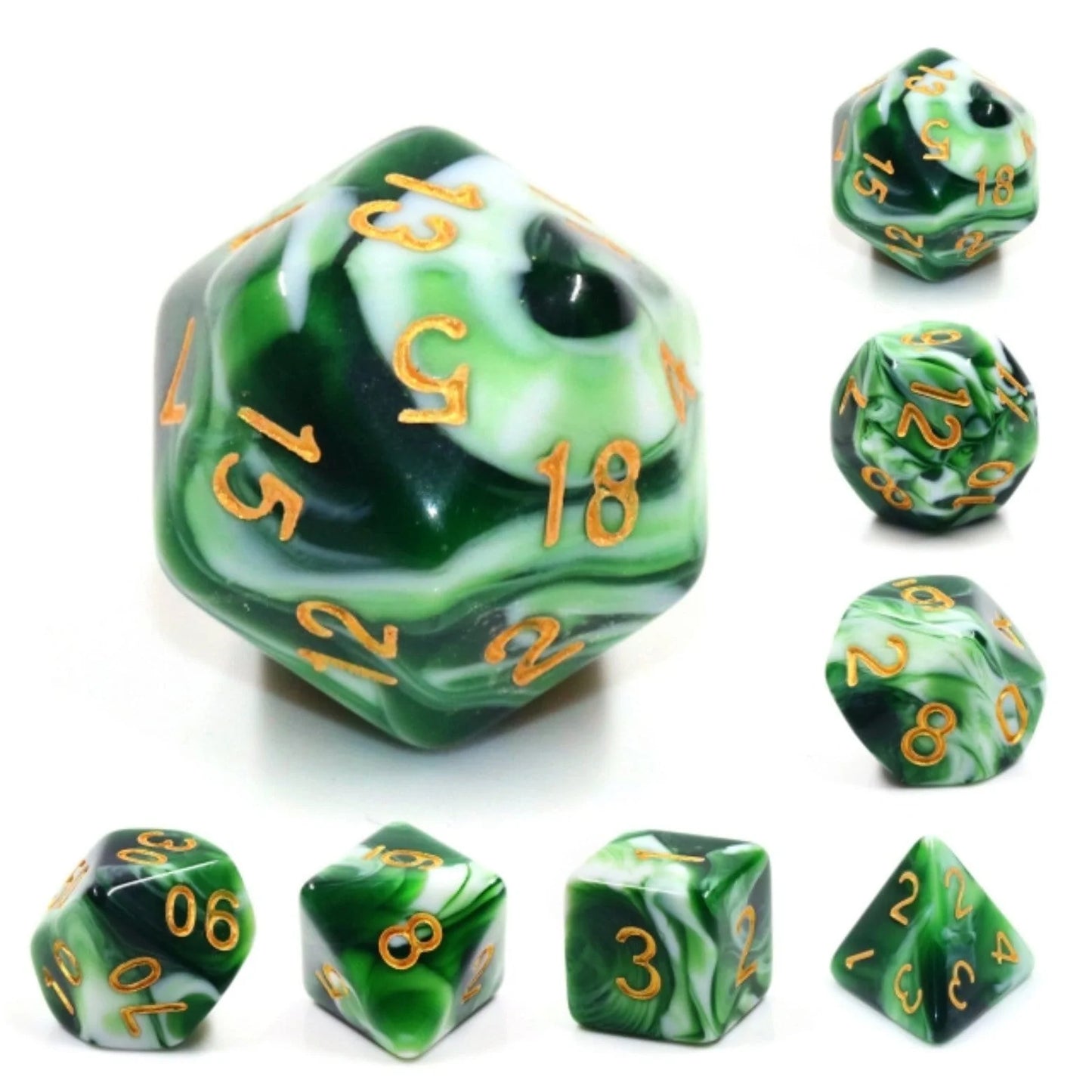 Foam Brain Games: Jadeite 7-Die Set Dice & Gaming Accessories Foam Brain Games