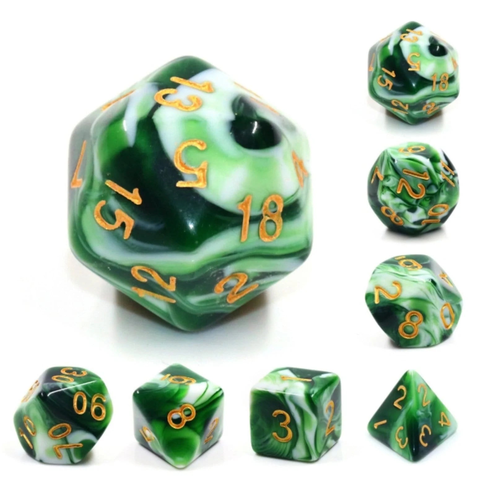 Foam Brain Games: Jadeite 7-Die Set Dice & Gaming Accessories Foam Brain Games
