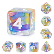 Foam Brain Games: Rainbow Ribbon 7-Die Set Dice & Gaming Accessories Foam Brain Games