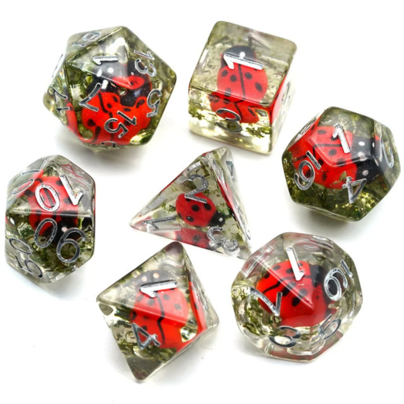 Foam Brain Games: Red Ladybug 7-Die Set Dice & Gaming Accessories Foam Brain Games
