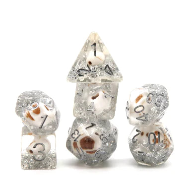Foam Brain Games: Skull & Silver 7-Die Set Dice & Gaming Accessories Foam Brain Games