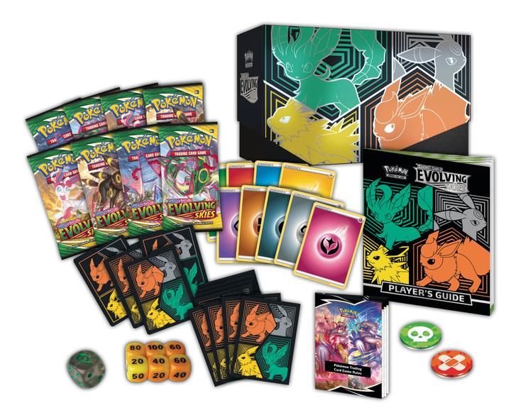 Pokémon Evolving Skies Elite Trainer Box - Umbreon, Flareon, Jolteon, and Leafeon Pokemon Sealed Pokémon   