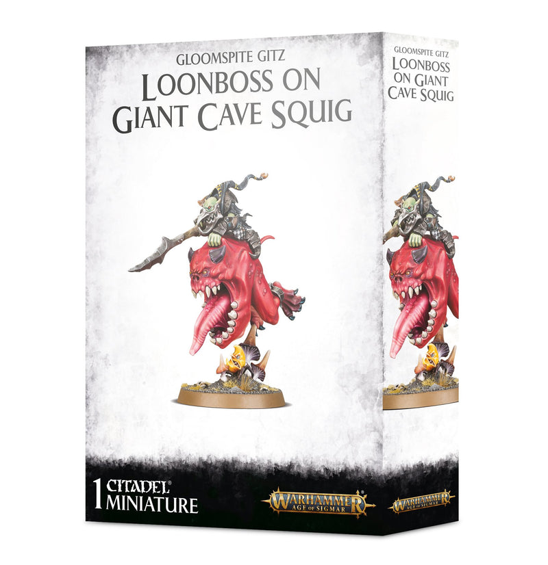 Gloomspite Gitz: Loonboss on Giant Cave Squig Age of Sigmar Games Workshop   
