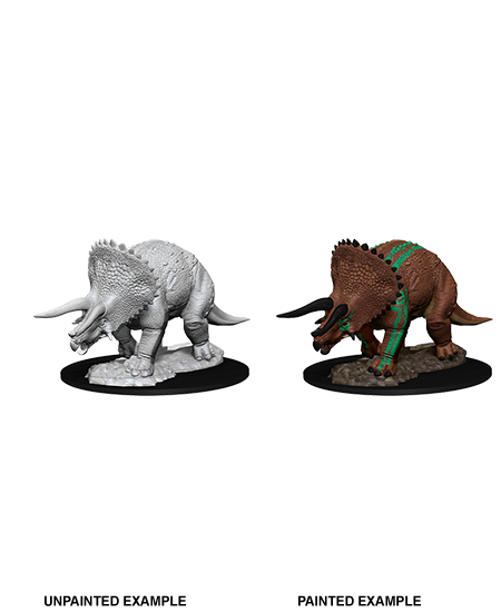 Nolzur's Marvelous Miniatures - Triceratops  WizKids D&D Miniatures Taps Games Edmonton Alberta