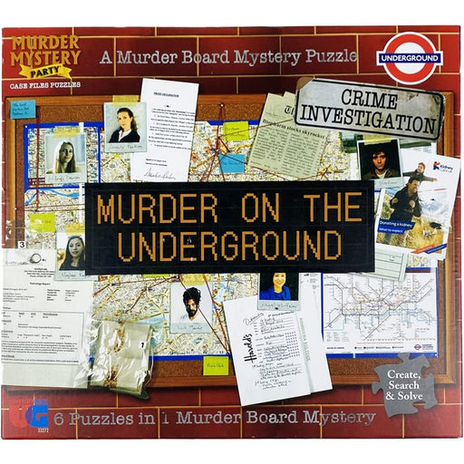 Murder Mystery Case File Puzzle: Murder on the Underground Board Games University Games   
