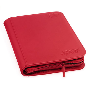 Ultimate Guard Zipfolio Xenoskin - 4 Pocket - Red Binders & Pages Ultimate Guard