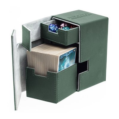 Ultimate Guard Flip'N'Tray Deck Case 100+ - Green Deck Boxes & Storage Ultimate Guard