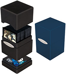 Ultra Pro: Satin Tower 100+ - Pacific Blue Deck Boxes & Storage Ultra Pro