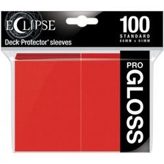 Ultra Pro: Eclipse Pro-Gloss Sleeves - Apple Red 100Ct Card Sleeves Ultra Pro