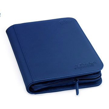Ultimate Guard: 4 Pocket Zipfolio Xenoskin - Dark Blue Binders & Pages Ultimate Guard