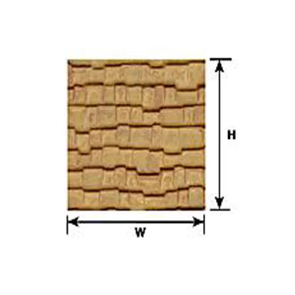 Plastruct O Scale Wood Shake Shingle Model Paints Plastruct